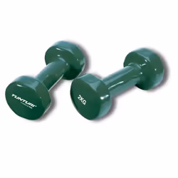 Haltères - TUNTURI - Vinyl - 2 Kg - Vert - Musculation - Haltérophilie