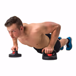 Tunturi 14TUSFU271 Poignée push up Noir, Rouge Polyvinyl chloride (PVC)
