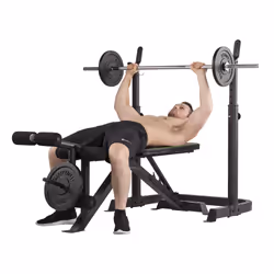 Tunturi WB50 Banc de musculation ajustable Dossier réglable Maison Noir