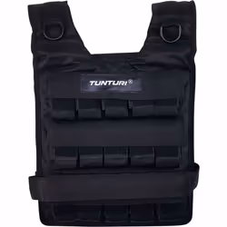 Tunturi 14TUSCF098, Veste lestée, 30 g, Taille unique, Noir, 1 kg