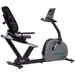 Tunturi E60R, Vélo couché, électromagnétique, 135 kg, Calories, Distance, Temps, Noir, Gris, LCD