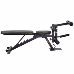 Tunturi UB100 Banc de musculation ajustable Dossier réglable Siège ajustable Maison Noir