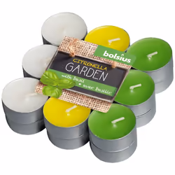 Bolsius 103626947117, Rond, Vert, Blanc, Jaune, Citronelle, 18 pièce(s)