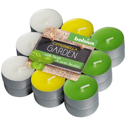 Bolsius 103626947117 bougie en cire Rond Citronelle Vert, Blanc, Jaune 18 pièce(s)