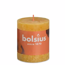 Bolsius Rustiko Shine, Cylindre, Jaune, 32 h, 1 pièce(s)