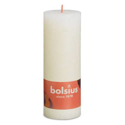 Bolsius Rustiko Shine bougie en cire Cylindre Crème 1 pièce(s)