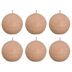 Bolsius Bougies Boule Shine Rose Brumeux