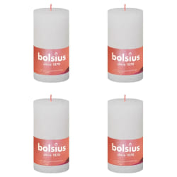 Bolsius Bougies Pilier Shine - Blanc Nuageux