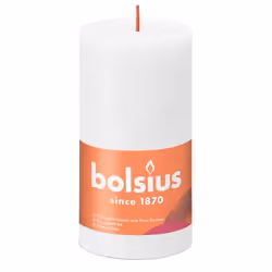 Bolsius Rustiko Shine, Cylindre, Blanc, 60 h, 1 pièce(s)