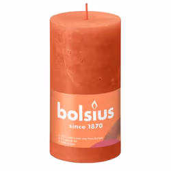 Bolsius Rustiko Shine, Cylindre, Orange, 60 h, 1 pièce(s)