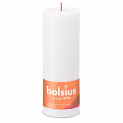 Bolsius Rustiko Shine, Cylindre, Blanc, 85 h, 1 pièce(s)