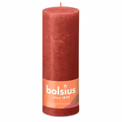 Bolsius Rustiko Shine, Cylindre, Rouge, 85 h, 1 pièce(s)