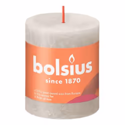 Bolsius Rustiko Shine, Cylindre, Gris, 32 h, 1 pièce(s)