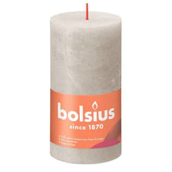 Bolsius Rustiko Shine bougie en cire Cylindre Gris 1 pièce(s)