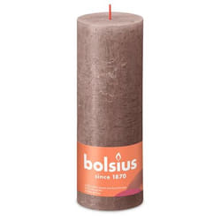 Bolsius Rustiko Shine bougie en cire Cylindre Taupe 1 pièce(s)