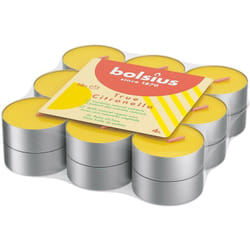 Bolsius - True Citronella bougies à chauffe-plat pack de 18
