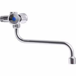 Mitigeur sans pression à deux boutons Système à un trou Régulation progressive de la température Couleur : chrome Adapté à to ...