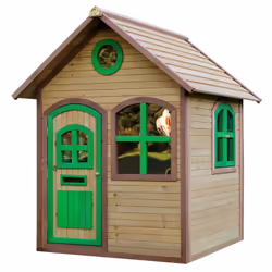 AXI Classic Maison Julia Marron/vert, Maison de jeux posée au sol, 1,5 an(s), 1 portes(s), Bois, Vert