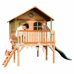AXI Classic Playhouse Sophie, Salle de jeux sur pilotis, 3 an(s), 1 portes(s), Toboggan, Multicolore
