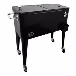 AXI Retro Cooler Black, Noir, Métal, Plastique, Polyuréthane (PU), 4 roue(s), Acier inoxydable, Chine