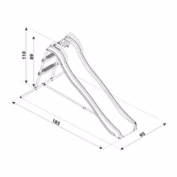 AXI Freestanding Slide 180cm Blue/Antracite - Vue supplémentaire 9