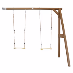 AXI Portique Balançoire en Bois 2 agrès Wall mount Marron, 3 an(s), Bois, 21 kg, Marron
