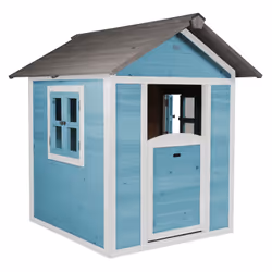 AXI Lodge Playhouse Caribbean Blue, Maison de jeux posée au sol, 1,5 an(s), 1 portes(s), Bleu, Gris, Blanc