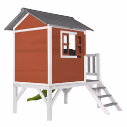 AXI Lodge XL Playhouse Scandinavian Red - Lime green Slide - Vue supplémentaire 4