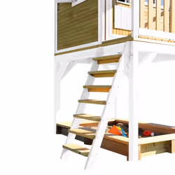 AXI Classic Sarah Maisonnette marron/blanc - Toboggan Vert Citron - Vue supplémentaire 5