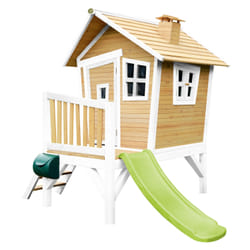 AXI Crooked Robin Maisonnette, marron/blanc - Toboggan Vert citron