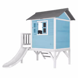 AXI Beach Lodge XL Playhouse Caribbean Blue - Toboggan Blanc - Vue supplémentaire 4