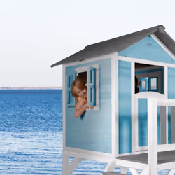 AXI Beach Lodge XL Playhouse Caribbean Blue - Toboggan Blanc - Vue supplémentaire 8