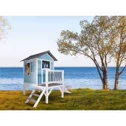 AXI Beach Lodge XL Playhouse Caribbean Blue - Toboggan Blanc - Vue supplémentaire 9