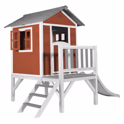 AXI Beach Lodge XL Playhouse Scandinavian Red - Toboggan Blanc - Vue supplémentaire 4