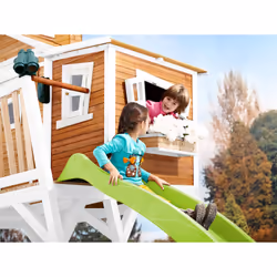 AXI Crooked Max Maisonnette, marron/blanc - Toboggan Vert citron - Vue supplémentaire 8