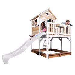 AXI Classic Liam Maisonnette, marron/blanc - Toboggan Blanc