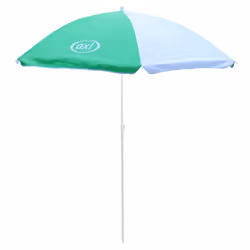AXI Nick Table Picnic marron - avec Parasol vert/ blanc - Vue supplémentaire 8