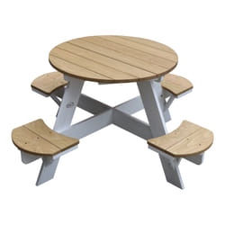 AXI UFO Table Picnic Round marron/blanc