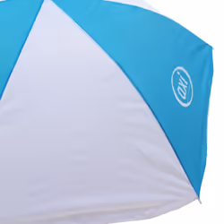 AXI Nick Table Picnic marron/blanc - avec Parasol bleu/ blanc - Vue supplémentaire 7