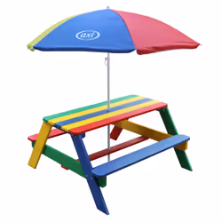 AXI Nick Table Picnic arc-en-ciel - avec Parasol arc-en-ciel - Vue supplémentaire 4