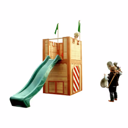 AXI Maison Arthur Marron/rouge - Toboggan Vert - Vue supplémentaire 3