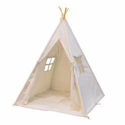 Sunny Tipi Alba, Tente, 1,5 an(s), Coton, Bois, Beige, Blanc, 5,5 kg