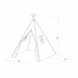 Sunny Alba Teepee Tent Grey - Vue supplémentaire 12