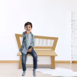 AXI Crooked Corky Storage Bench Brown/white - Vue supplémentaire 7