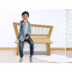 AXI Crooked Corky Storage Bench Brown/white - Vue supplémentaire 8