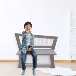 AXI Crooked Corky Storage Bench Grey/white - Vue supplémentaire 7