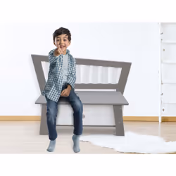 AXI Crooked Corky Storage Bench Grey/white - Vue supplémentaire 8