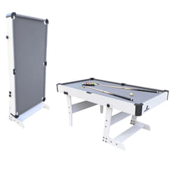 Cougar Hustle XL folding Pool Table White/grey