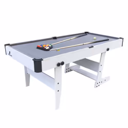 Cougar Hustle XL folding Pool Table White/grey