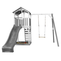 AXI Beach Tower with Single Swing Grey/white - Toboggan Gris